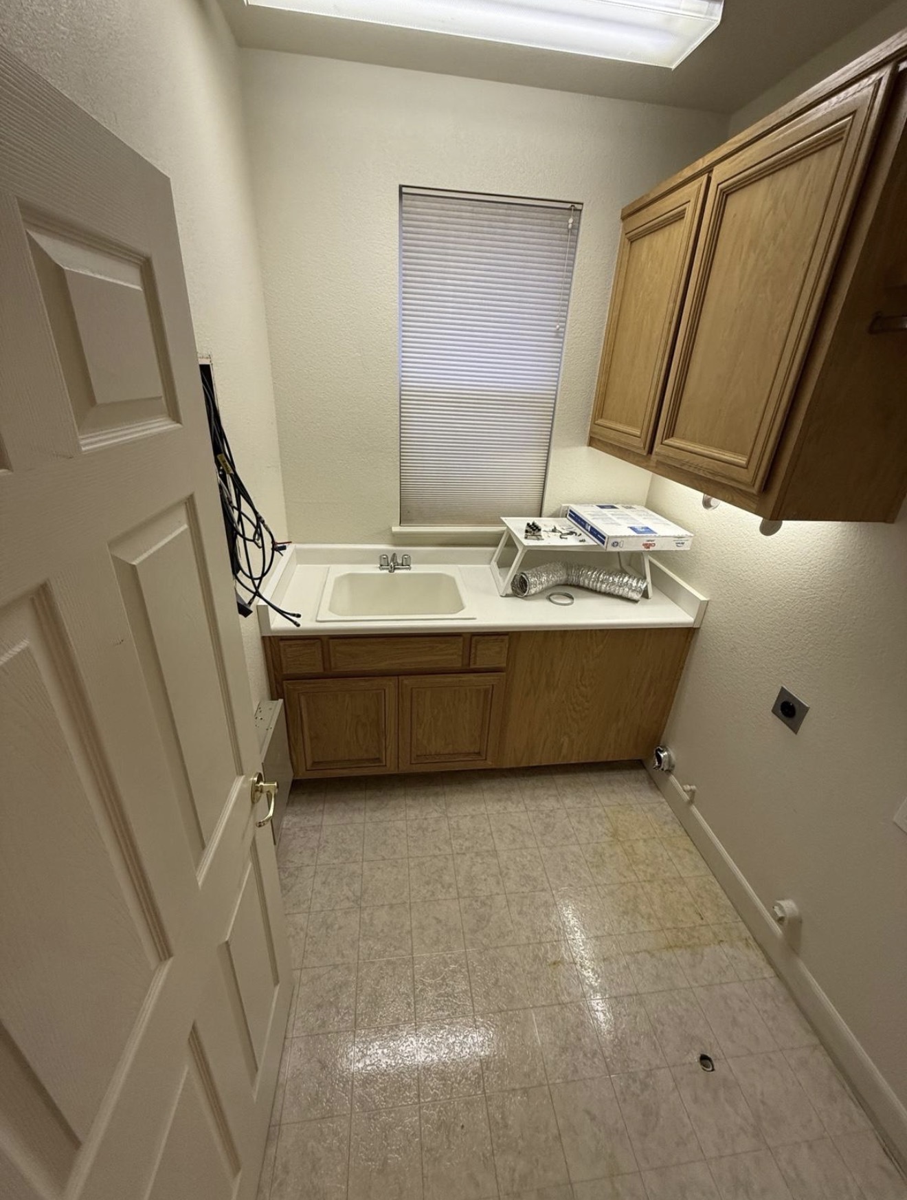 Laundry room cleaned and ready for the next tenant